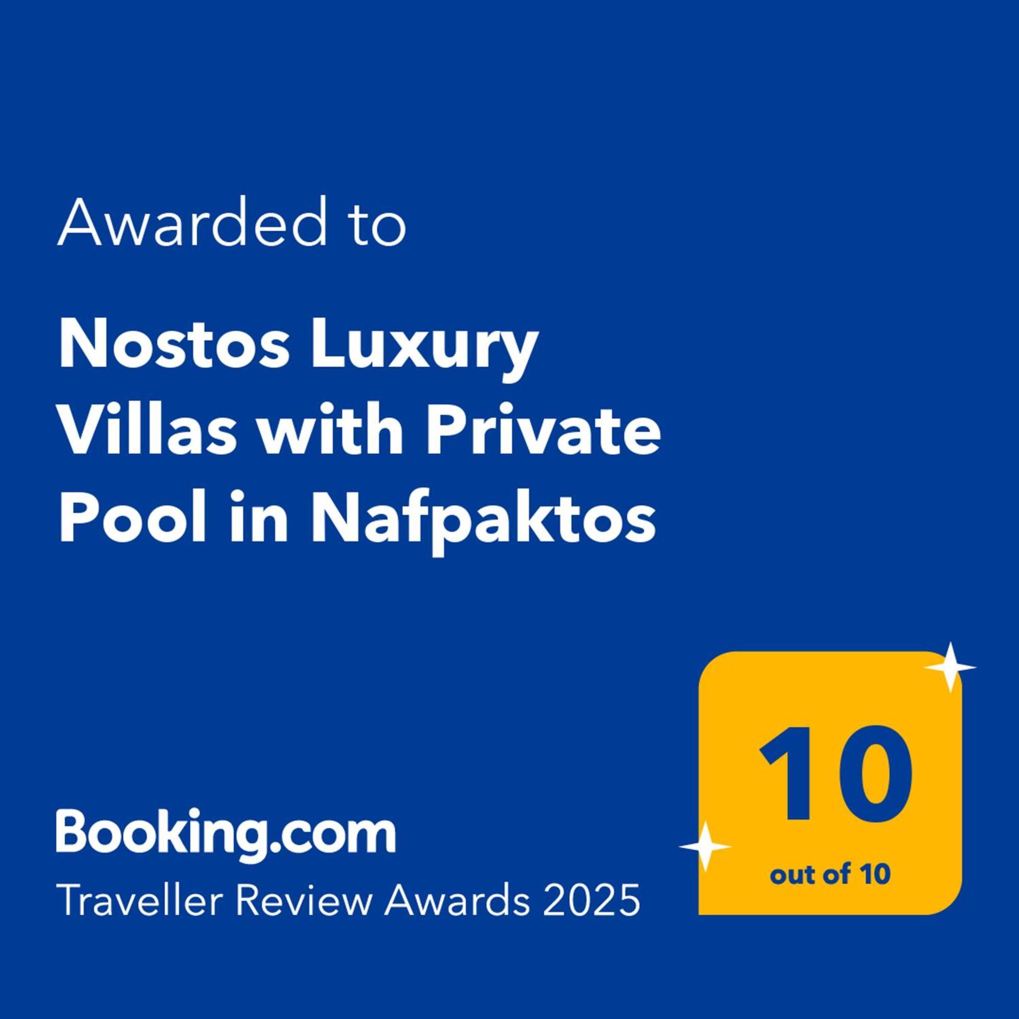 Nostos Luxury Villas With Private Pool In Návpaktosz Kültér fotó